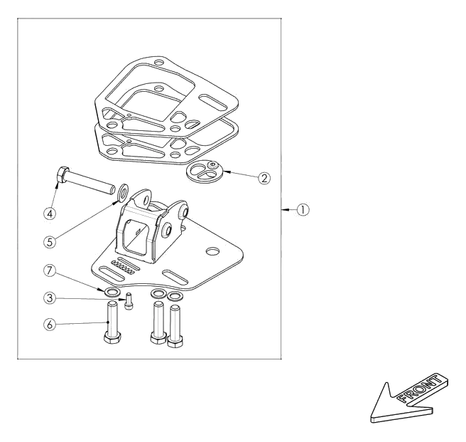 Rear Knuckle Mount Assembly Right Wisefab WF361_700RA