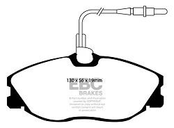 DP41047R Klocki hamulcowe YELLOWSTUFF EBC Brakes Citroen Xsara Xsara Estate Peugeot 306 406 406 Coupe 306 GTi-6