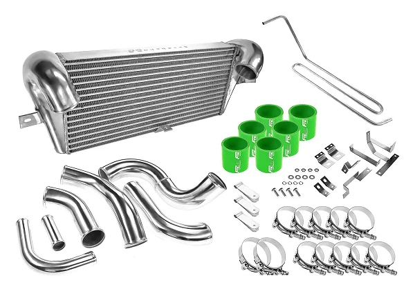 Kompletny zestaw intercoolera Mazda RX-7 FD3S 13B FMRC Twin Turbo 93-97 Zielony