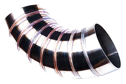 Spawane kolanko nierdzewne 90' 54mm welding porn