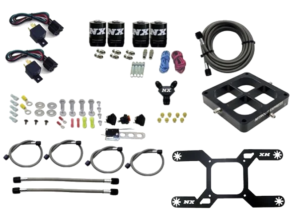 4500 Billet Crossbar Plate System Dual Stage 100-1000Hp without Bottle Nitrous Express NX 66047-00
