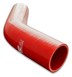 Silikonowe kolanko redukcyjne 45' 89/95mm Czerwony - 004589/95-R