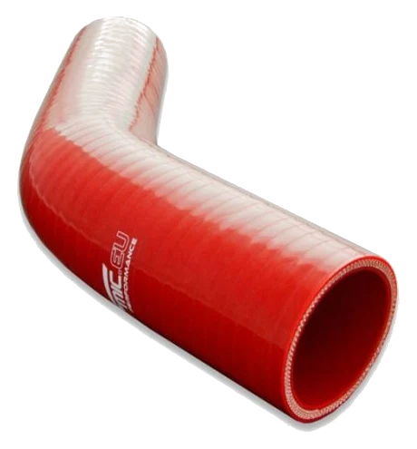 Silikonowe kolanko redukcyjne 45' 89/95mm Czerwony - 004589/95-R