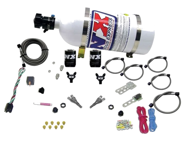 Dual Nozzle with 10Lb Bottle for Dodge V-8 TBI 1992-1995 (50-150Hp) Nitrous Express NX 20213-10