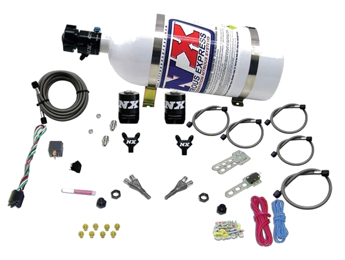 Dual Nozzle with 10Lb Bottle for Dodge V-8 TBI 1992-1995 (50-150Hp) Nitrous Express NX 20213-10