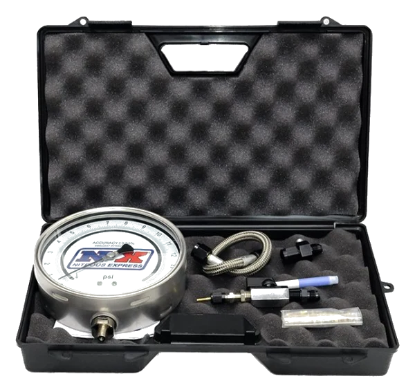 Master Flo-Check 6" Gouge with Case Lines Fittings and Jets Nitrous Express NX 15529