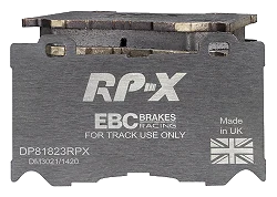 DP81823RPX Sportowe klocki hamulcowe RP-X Racing EBC Brakes Infiniti FX30D FX37 FX50 G37 M30D M35h M37 Q50 Q50 Hybrid Q60 Q60 Coupe Q70 QX70 Nissan 370Z 370Z Nismo Infiniti FX50 G37 M37 M56