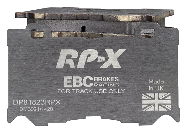 DP81823RPX Sportowe klocki hamulcowe RP-X Racing EBC Brakes Infiniti FX30D FX37 FX50 G37 M30D M35h M37 Q50 Q50 Hybrid Q60 Q60 Coupe Q70 QX70 Nissan 370Z 370Z Nismo Infiniti FX50 G37 M37 M56