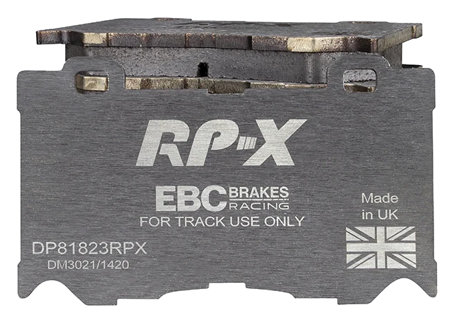 DP81823RPX Sportowe klocki hamulcowe RP-X Racing EBC Brakes Infiniti FX30D FX37 FX50 G37 M30D M35h M37 Q50 Q50 Hybrid Q60 Q60 Coupe Q70 QX70 Nissan 370Z 370Z Nismo Infiniti FX50 G37 M37 M56