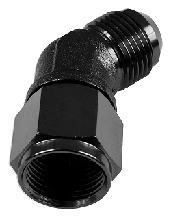 AN10 45' Nypel adapter żeńsko-męski JIC Czarny