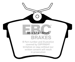 DP1551 Klocki hamulcowe ULTIMAX2 EBC Brakes Citroen C5 Peugeot 407 407 Coupe 607
