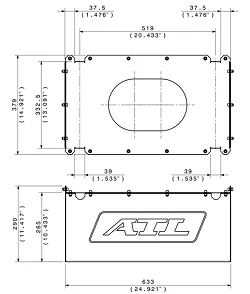 ATL Aluminiowa obudowa do zbiornika Saver Cell 10.6 Gal 40 L