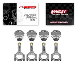 Kute tłoki Wiseco + korbowody Manley H-beam Mazda Miata MX-5 Protege 1.8l 16V BP 84.00mm CR 10.03