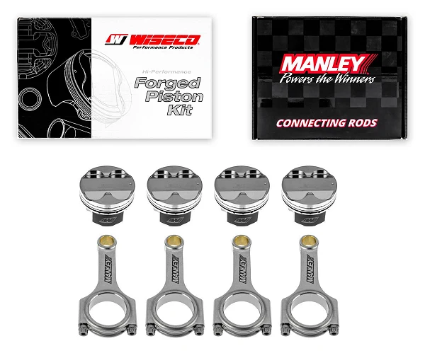 Kute tłoki Wiseco + korbowody Manley H-beam Nissan 180SX 200 SX SR20DE SR20DET 2.0l 16V 86.00mm CR 9.1-9.25:1