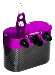 Universal Carbon Fiber Oil Catch Can - Small Purple With Fume Filter RTMG Performance
