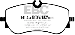 DPX2364 Klocki hamulcowe ULTIMAX2 EBC Brakes MAN COMMERCIAL TGE Volkswagen COMMERCIAL Amarok Crafter CR30 Crafter CR35 Amarok 4motion Crafter CR30 4motion Crafter CR35 4motion eCrafter