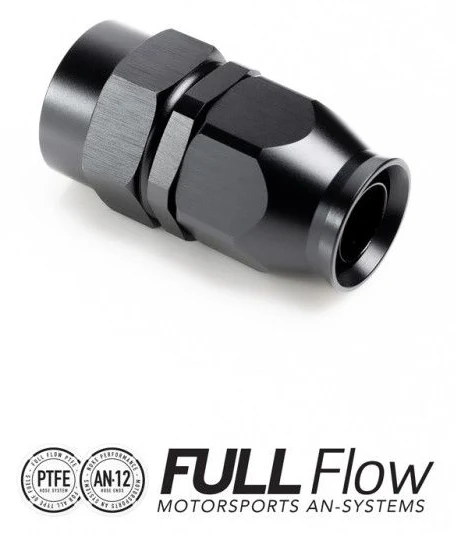 Nuke Performance Full Flow PTFE Hose End Fitting Straight AN-6