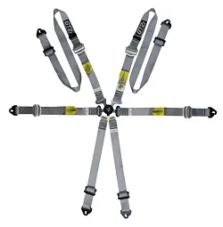 Pasy bezpieczeństwa GT2I Pro V3 FIA Approved 8853-2016 Szare - GT-HAR6HV6L.G.30