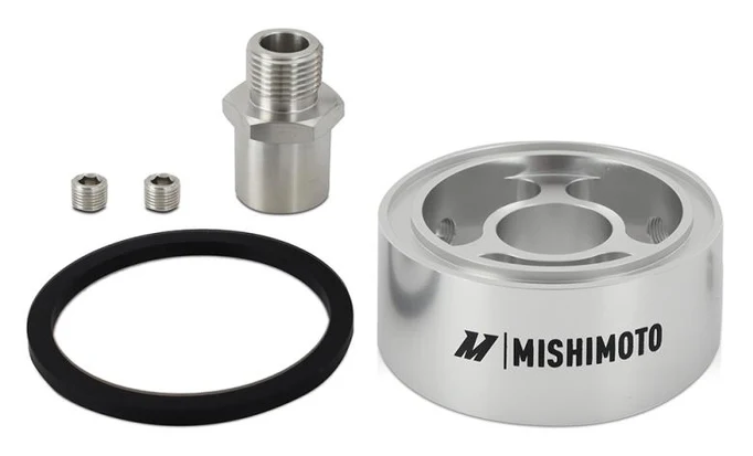 Dystans filtra oleju Mishimoto 32mm M20x1.5 Srebrny