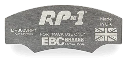 DP8003RP1 Sportowe klocki hamulcowe RP-1 Racing EBC Brakes CATERHAM C21 JPE GINETTA
