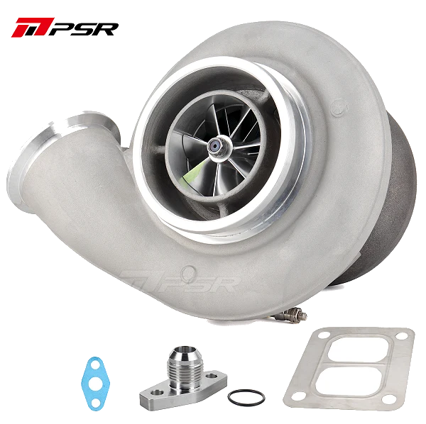Turbosprężarka Pulsar PSR 475DG 1.25 T4 Divided wlot 1/2" Marmon wylot Łożyska kulkowe