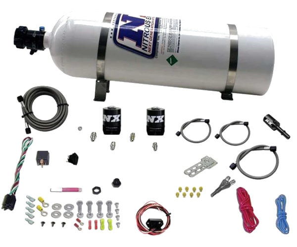 Hemi & Srt8 Single Nozzle Fly-By-Wire Sys (35-150Hp) with 15Lb Bottle Nitrous Express NX 20918-15