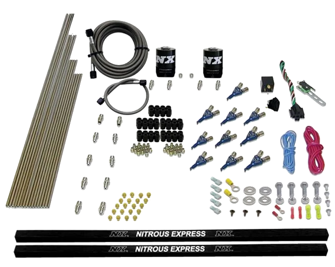 10-Cyl Piranha Direct Port Nitrous System (250-500Hp) without bottle Nitrous System NX 81000EFI-00