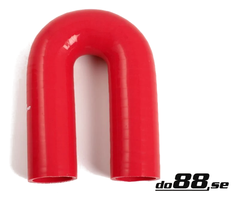 Wąż silikonowy czerwony 180 stopni 1,625" (41mm)