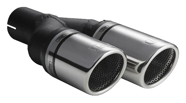 Uniwersalna końcówka tłumika okrągła 90mm długość 225/205mm średnica montażowa 50mm - N2-90RSL/50
