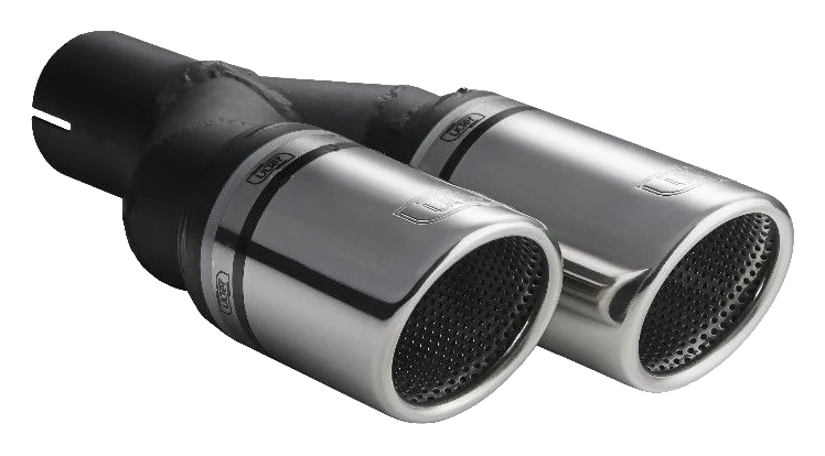 Uniwersalna końcówka tłumika okrągła 90mm długość 225/205mm średnica montażowa 50mm - N2-90RSL/50