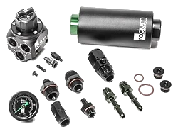 Fuel Pressure Regulator and Fuel Filter for BMW E46 01-06 Stainless Radium Engineering