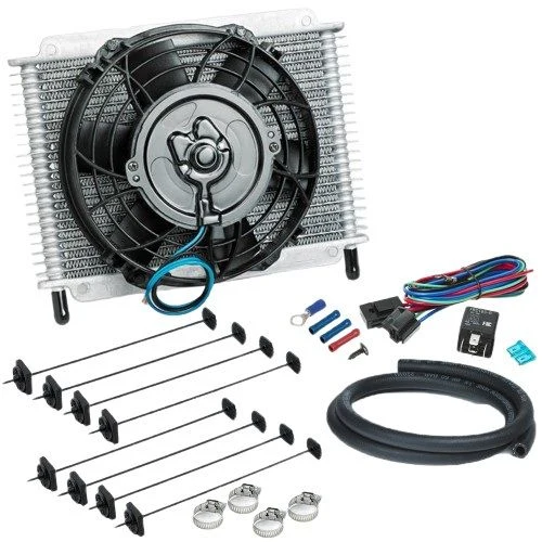 Davies Craig DC699 zestaw chłodnicy oleju skrzyni biegów 23 Plate 8" Fan Combo 24V