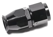 AN8 Hose End Straight PTFE Black Radium Engineering