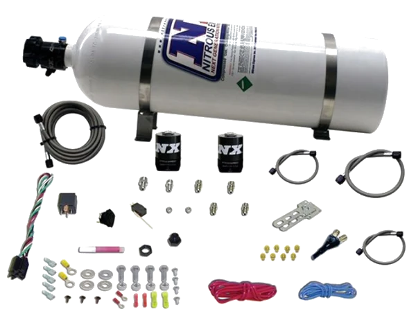 Single Nozzle System with 15Lb Bottle for All GM EFI (35-50-75-100-150 Hp) Nitrous Express NX 20920-15