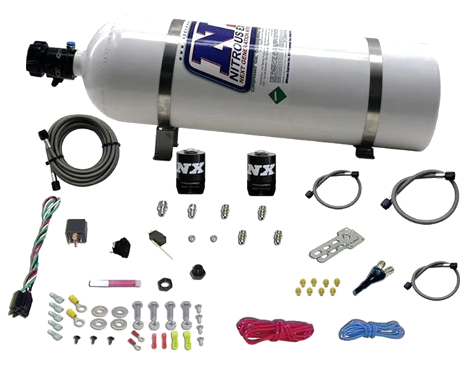 Single Nozzle System with 15Lb Bottle for All GM EFI (35-50-75-100-150 Hp) Nitrous Express NX 20920-15