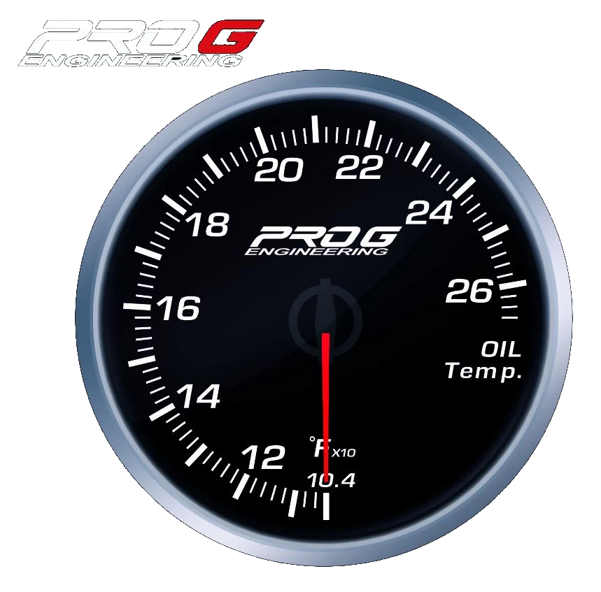 Wskaźnik Pro G Race Series RS, temperatury oleju °F WHITE 60mm