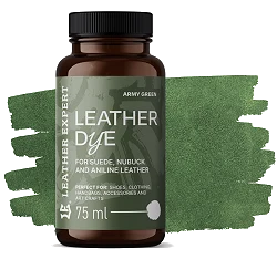 Leather Expert Leather Dye farba do zamszu nubuku aniliny - Army Green wojskowa zieleń 75ml
