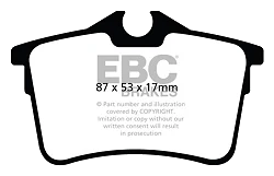 DPX2017 Klocki hamulcowe ULTIMAX2 EBC Brakes Citroen Berlingo Multispace Citroen COMMERCIAL Berlingo Peugeot 308 SW Partner Tepee Peugeot COMMERCIAL Partner 308 SW SE