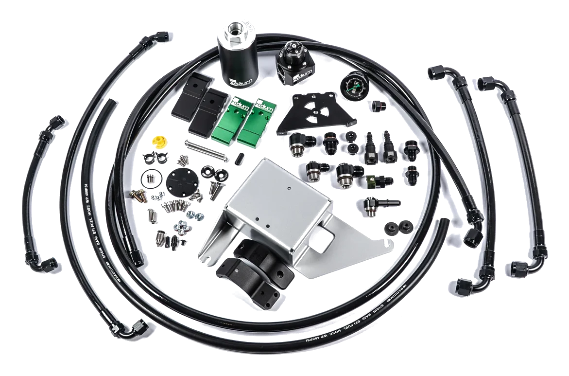 Fuel Hanger Plumbing Kit Stainless Filter Radium Engineering for Ford Mustang 2015-2017
