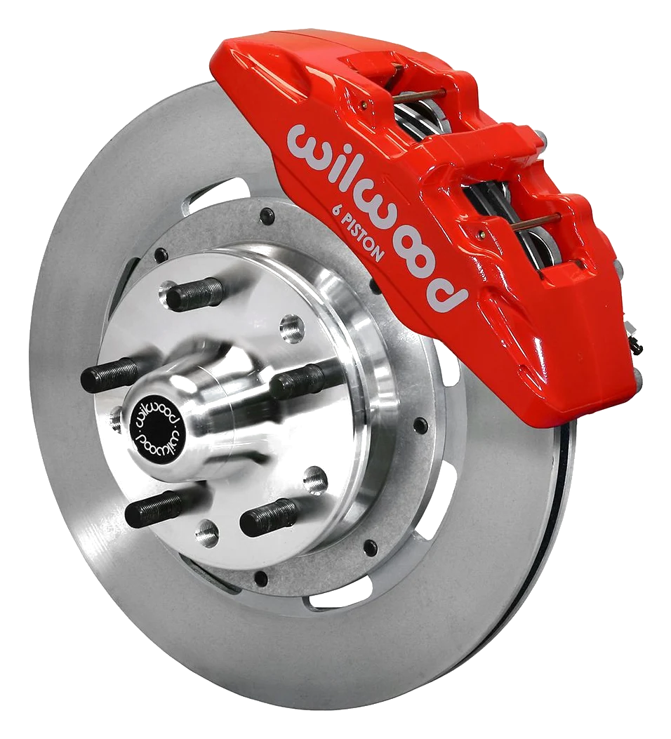 Wilwood 140-12947-R Forged Dynapro 6 Przedni zestaw hamulcowy 12.19 czerwony Ford