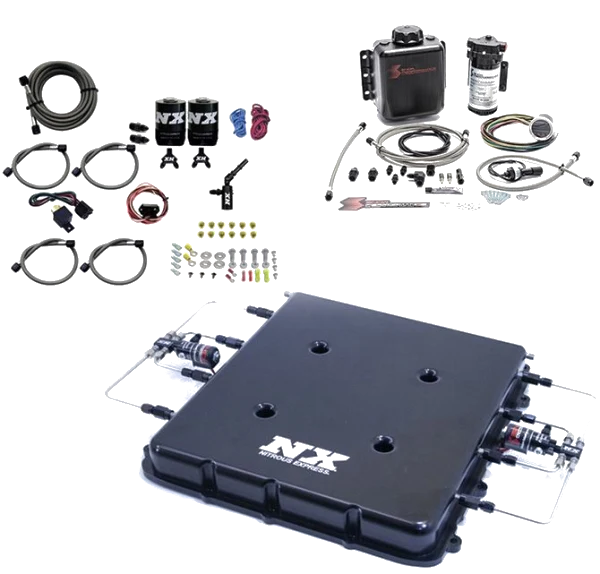 Nitrous and Water Methanol System with Billet LT4 Supercharger Lid without Bottle Nitrous Express 20939BMF-00