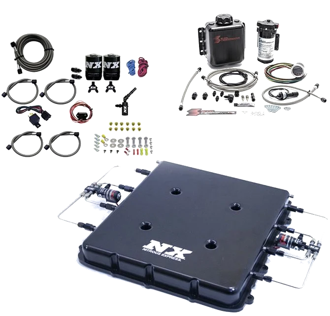 Nitrous and Water Methanol System with Billet LT4 Supercharger Lid without Bottle Nitrous Express 20939BMF-00