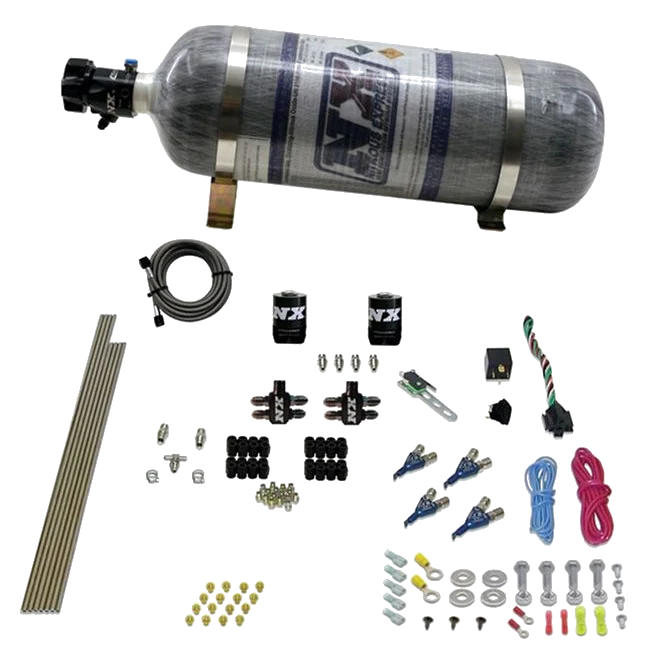 4-Cyl Direct Port Nitrous System EFI Gasoline (100-150-250Hp) 12LB Nitrous Express NX 80004EFI-12