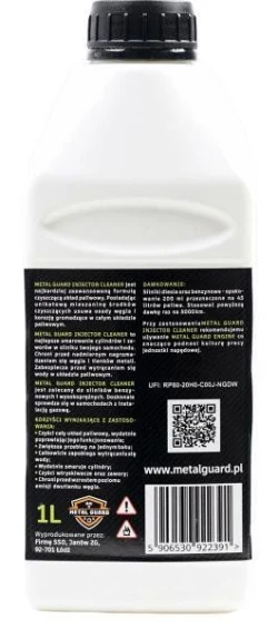 Dodatek Do Paliwa Metal Guard Injector Cleaner CLP czyści wtryskiwacze i układ paliwowy 1L