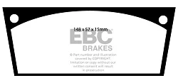 DP113 Klocki hamulcowe ULTIMAX2 EBC Brakes Citroen DS 19 ID 19