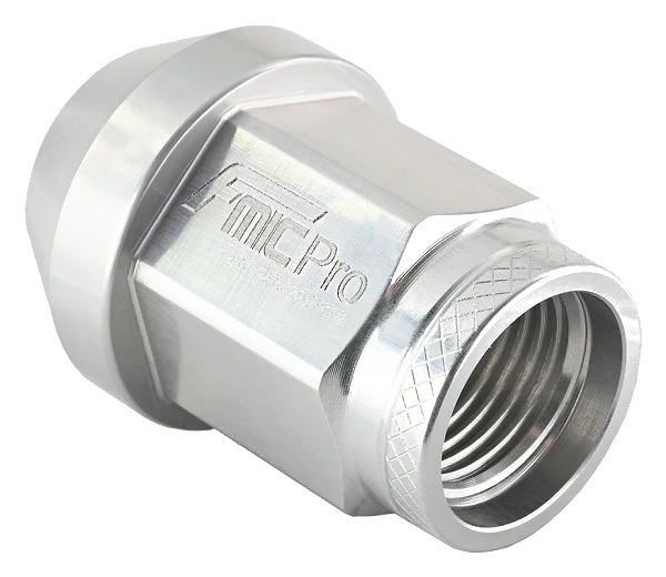 Kuta nakrętka aluminiowa do kół FMIC.Pro M12x1.25 Srebrna 1 szt.  stożkowa przelotowa 7075-T6