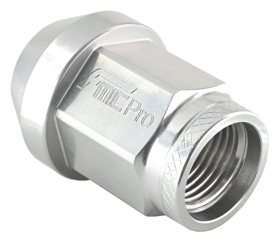 Kuta nakrętka aluminiowa do kół FMIC.Pro M12x1.25 Srebrna 1 szt.  stożkowa przelotowa 7075-T6