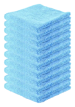 10x Puszysta ścierka ściereczka z mikrofibry bezszwowa dwustronna 40x40 cm 400g/m2 - MF-P-40x40