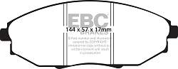 DP1750 Klocki hamulcowe ULTIMAX2 EBC Brakes Chevrolet Epica