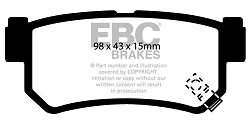 DP1477 Klocki hamulcowe ULTIMAX2 EBC Brakes Daewoo Korando Musso Ssangyong Actyon Kyron Musso Rexton Rodius Korando Sports Pickup